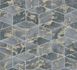 Non-Woven Wallpaper 3D Squares gold Metallic 37863-4 1