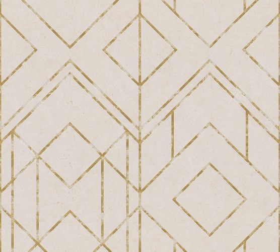 Tapete-Vlies-Grafik-Muster-beige-gold-Metallic-37869-3-63206730