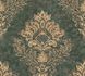 Non-Woven Wallpaper Ornamente green Metallic 37901-1 1