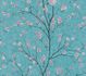 Non-Woven Wallpaper Floral Flowers blue gloss 37912-3 1