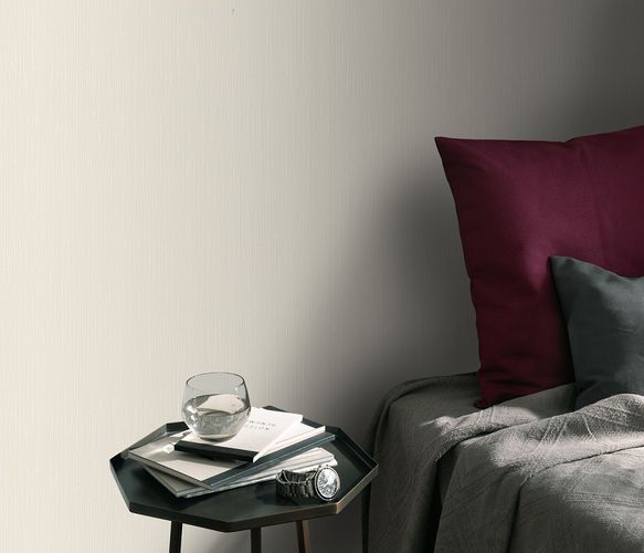 Raumbild Vliestapete Elle Decoration uni taupe Glitzer 10171-37