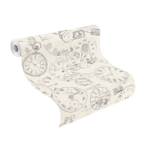 roll image wallpaper Andy Wand Rasch postcards white 649208