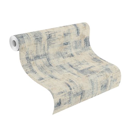 roll image wallpaper Andy Wand Rasch vintage blue