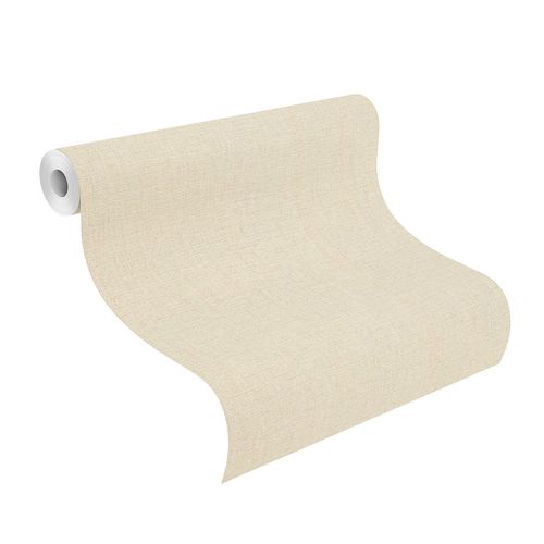 Rollenbild Tapete Andy Wand Rasch uni beige 650570