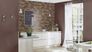 Non-Woven Wallpaper Rasch Stone Wall brown grey 428063 4