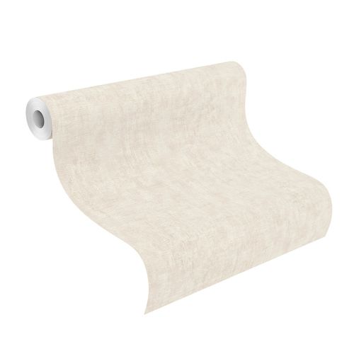 Non-Woven Wallpaper Rasch Plain Plaster white 429213
