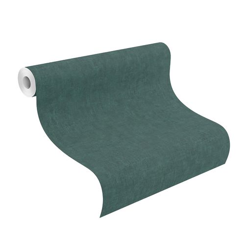 Tapete-Vlies-Rasch-Uni-Putz-Rost-dunkelgruen-429282-63207222