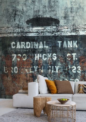 Digital Print Wallpaper Rasch Loft Lettering grey 429787