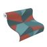 Non-Woven Wallpaper Rasch Leather Tiles blue 419269 1