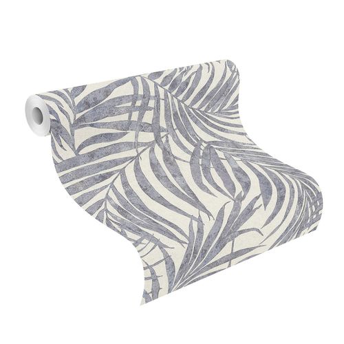 Tapete-Vlies-Rasch-Floral-Blaetter-blau-weiss-617429-63207401_2