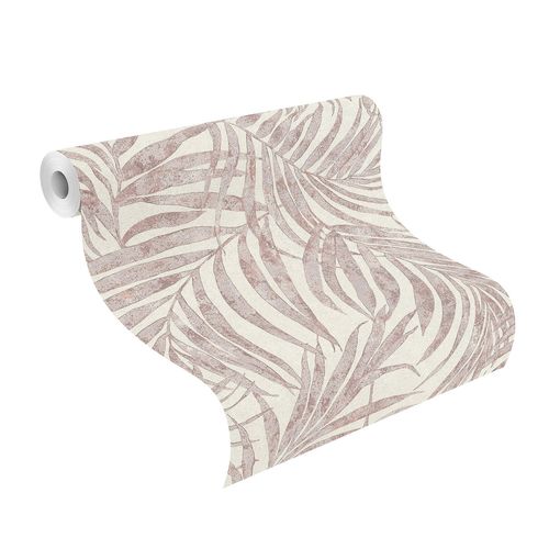 Tapete-Vlies-Rasch-Floral-Blaetter-rosa-grau-weiss-617436-63207402_2