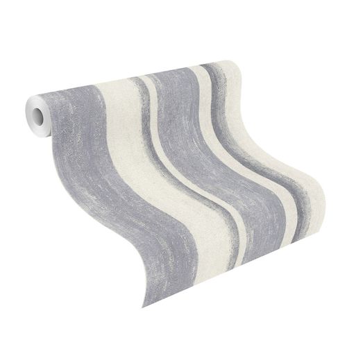 Tapete-Vlies-Rasch-Streifen-Gips-dunkelblau-weiss-617788-63207417_1