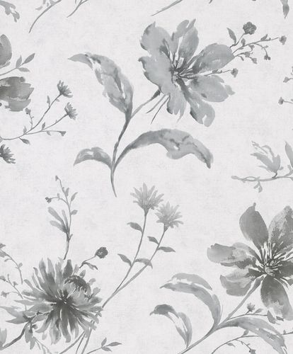 Tapete-Vlies-Floral-Blumen-grau-weiss-Shades-32456-63207500