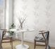 Wallpaper non-woven floral shrubs white gray 82221 4