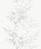 Wallpaper non-woven floral shrubs white gray 82221 2