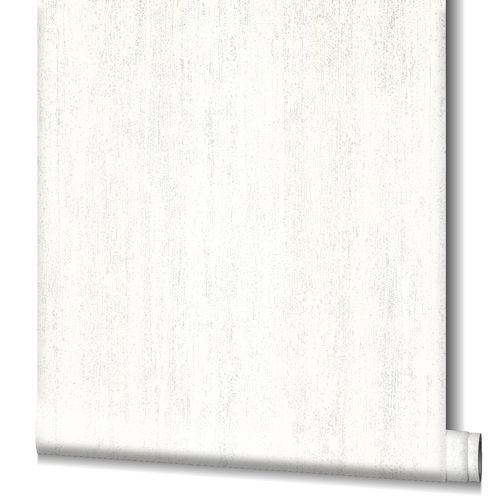 Wallpaper non-woven glitter texture white silver 82227