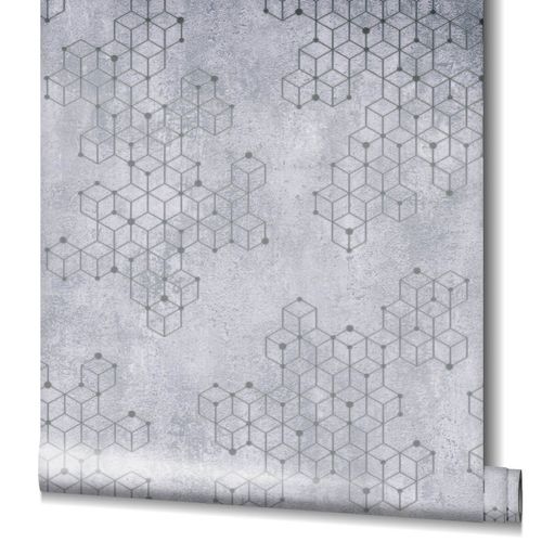 Tapete-Vlies-Wuerfel-Putz-grau-silber-Glanz-Novamur-82241-63207560_2