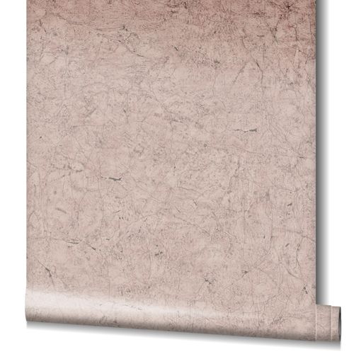 Wallpaper non-woven cracks plaster look altpink gray 32804