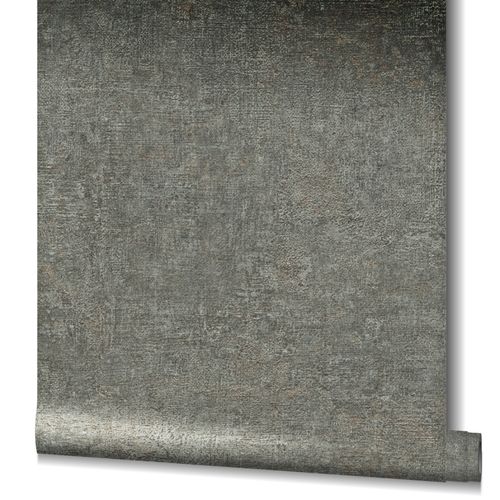 Tapete-Vlies-Uni-Struktur-Patina-Metallic-schwarz-32828-63207667_2