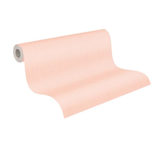 Tapete Vlies Uni Linien apricot Glitzer 3782-55