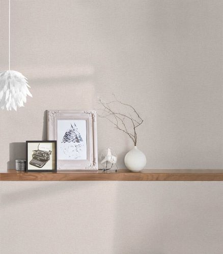 Tapete Vlies Einfarbig Struktur beige Attractive 37831-6