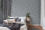 Tapete Vlies Floral Blätter anthrazit metallic 37836-4 5