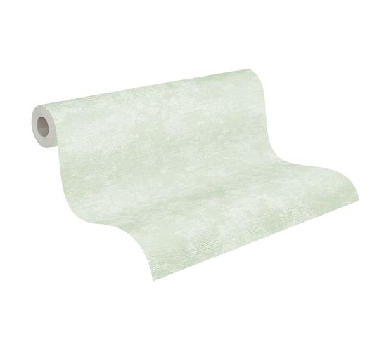 Non-Woven Wallpaper Plain Mottled green 37838-3