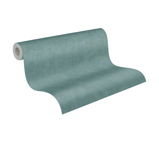Tapete Vlies Einfarbig Meliert blau grün 38024-4