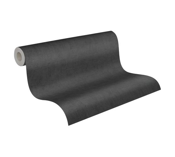 Wallpaper Non-Woven Plain Mottled black 38025-1