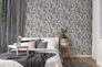 Non-Woven Wallpaper Floral Flowers grey white 37752-1 5