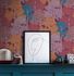 Non-Woven Wallpaper Leaves Trees red yellow blue 37753-3 4
