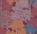 Non-Woven Wallpaper Leaves Trees red yellow blue 37753-3 2