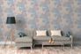 Non-Woven Wallpaper Leaves Trees grey red blue 37753-4 4