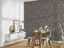 Non-Woven Wallpaper Fruits Leaves taupe white 37754-9 5