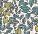 Non-Woven Wallpaper Fruits Leaves beige green 37755-1 2