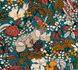 Non-Woven Wallpaper Floral Blossoms blue 37756-2 2