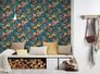 Non-Woven Wallpaper Floral Blossoms dark blue 37756-4 5