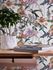Non-Woven Wallpaper Flowers Birds white 37701-1 1
