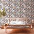 Non-Woven Wallpaper Flowers Birds white 37701-1 5