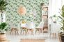 Non-Woven Wallpaper Leaves Jungle green white 37704-1 5