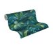 Non-Woven Wallpaper Leaves Jungle blue green 37704-4 1