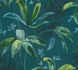 Non-Woven Wallpaper Leaves Jungle blue green 37704-4 2