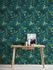Non-Woven Wallpaper Leaves Jungle blue green 37704-4 4