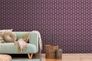 Non-Woven Wallpaper Retro Graphic purple black 37707-3 4