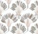Non-Woven Wallpaper Palms Leaves brown grey 37708-2 2
