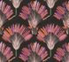Non-Woven Wallpaper Palms Leaves orange purple 37708-3 2