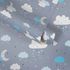Rollenbild Vliestapete Kinder Wolken Mond Sterne grau blau 38125-2 2