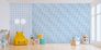 Room Picture Kids Wallpaper Teddy Bears blue grey white 38129-1 4