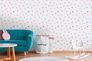 Room Image Kids Wallpaper Watercolours Dots colourful 38147-1 3