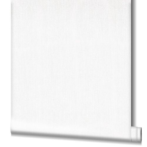 Non-Woven Wallpaper Plain Textil white Gloss 32706